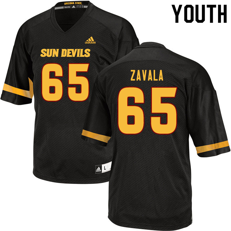 Youth #65 Donato Zavala Arizona State Sun Devils College Football Jerseys Sale-Black - Click Image to Close
